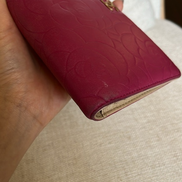 Chanel Hot Pink Camellia Bifold Wallet - Picture 6 of 13